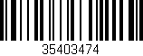 Código de barras (EAN, GTIN, SKU, ISBN): '35403474'