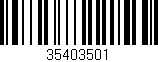 Código de barras (EAN, GTIN, SKU, ISBN): '35403501'