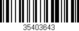 Código de barras (EAN, GTIN, SKU, ISBN): '35403643'