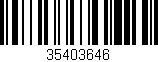 Código de barras (EAN, GTIN, SKU, ISBN): '35403646'
