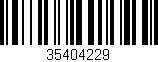 Código de barras (EAN, GTIN, SKU, ISBN): '35404229'