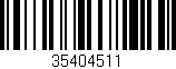 Código de barras (EAN, GTIN, SKU, ISBN): '35404511'