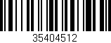 Código de barras (EAN, GTIN, SKU, ISBN): '35404512'