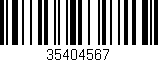 Código de barras (EAN, GTIN, SKU, ISBN): '35404567'
