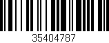 Código de barras (EAN, GTIN, SKU, ISBN): '35404787'