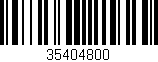 Código de barras (EAN, GTIN, SKU, ISBN): '35404800'