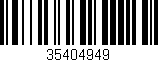 Código de barras (EAN, GTIN, SKU, ISBN): '35404949'