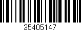 Código de barras (EAN, GTIN, SKU, ISBN): '35405147'