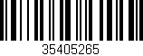 Código de barras (EAN, GTIN, SKU, ISBN): '35405265'