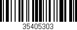 Código de barras (EAN, GTIN, SKU, ISBN): '35405303'