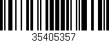 Código de barras (EAN, GTIN, SKU, ISBN): '35405357'
