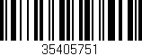 Código de barras (EAN, GTIN, SKU, ISBN): '35405751'