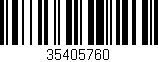 Código de barras (EAN, GTIN, SKU, ISBN): '35405760'