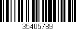Código de barras (EAN, GTIN, SKU, ISBN): '35405789'