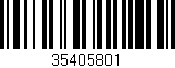 Código de barras (EAN, GTIN, SKU, ISBN): '35405801'