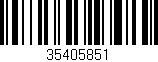 Código de barras (EAN, GTIN, SKU, ISBN): '35405851'