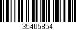 Código de barras (EAN, GTIN, SKU, ISBN): '35405854'