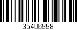 Código de barras (EAN, GTIN, SKU, ISBN): '35406998'
