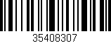 Código de barras (EAN, GTIN, SKU, ISBN): '35408307'