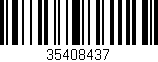 Código de barras (EAN, GTIN, SKU, ISBN): '35408437'