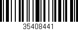 Código de barras (EAN, GTIN, SKU, ISBN): '35408441'