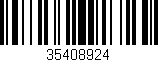 Código de barras (EAN, GTIN, SKU, ISBN): '35408924'