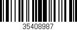 Código de barras (EAN, GTIN, SKU, ISBN): '35408987'
