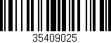 Código de barras (EAN, GTIN, SKU, ISBN): '35409025'