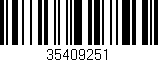 Código de barras (EAN, GTIN, SKU, ISBN): '35409251'
