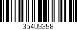 Código de barras (EAN, GTIN, SKU, ISBN): '35409398'