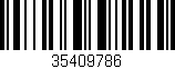 Código de barras (EAN, GTIN, SKU, ISBN): '35409786'