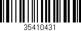 Código de barras (EAN, GTIN, SKU, ISBN): '35410431'