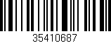 Código de barras (EAN, GTIN, SKU, ISBN): '35410687'