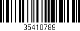 Código de barras (EAN, GTIN, SKU, ISBN): '35410789'