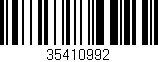 Código de barras (EAN, GTIN, SKU, ISBN): '35410992'