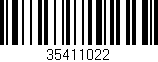 Código de barras (EAN, GTIN, SKU, ISBN): '35411022'