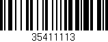 Código de barras (EAN, GTIN, SKU, ISBN): '35411113'