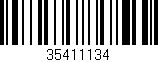 Código de barras (EAN, GTIN, SKU, ISBN): '35411134'