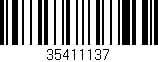 Código de barras (EAN, GTIN, SKU, ISBN): '35411137'
