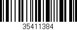 Código de barras (EAN, GTIN, SKU, ISBN): '35411384'