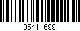 Código de barras (EAN, GTIN, SKU, ISBN): '35411699'