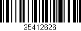 Código de barras (EAN, GTIN, SKU, ISBN): '35412626'