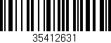 Código de barras (EAN, GTIN, SKU, ISBN): '35412631'