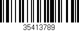 Código de barras (EAN, GTIN, SKU, ISBN): '35413789'