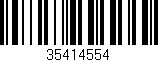Código de barras (EAN, GTIN, SKU, ISBN): '35414554'