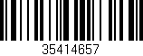 Código de barras (EAN, GTIN, SKU, ISBN): '35414657'