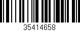 Código de barras (EAN, GTIN, SKU, ISBN): '35414658'