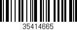 Código de barras (EAN, GTIN, SKU, ISBN): '35414665'