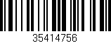 Código de barras (EAN, GTIN, SKU, ISBN): '35414756'