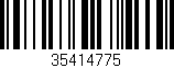 Código de barras (EAN, GTIN, SKU, ISBN): '35414775'